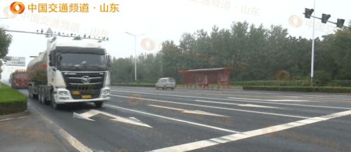 北海路設置重要貨運通道,中重型貨車請靠右通行